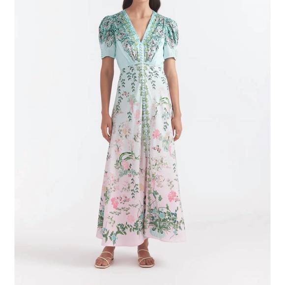 SALONI Dresses & Skirts - NEW SALONI lea long dress in willow garden
